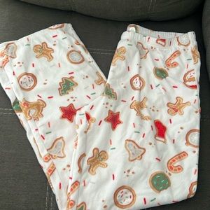 Women pajamas gingerbread cookie crew size medium